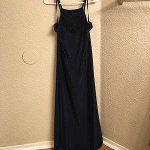 Navy Blue Banana Republic Maxi Dress